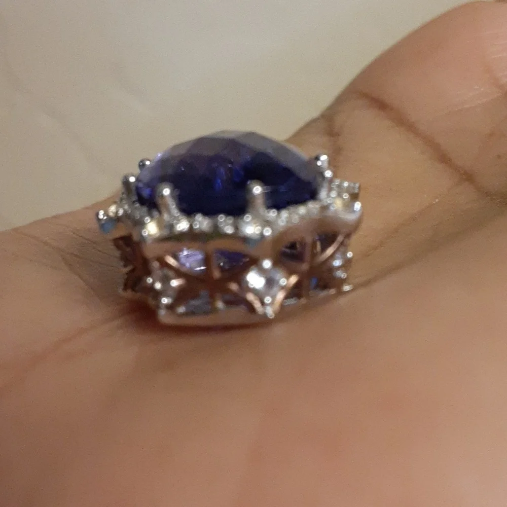 925 Genuine Color Change Fluorite and White Topaz.  FIRM. - Picture 6 of 14